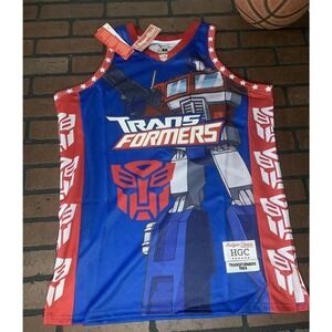 TRANSFORMERS / OPTIMUS PRIME Headgear Classics Basketball Jersey ~Never Worn~ XL
